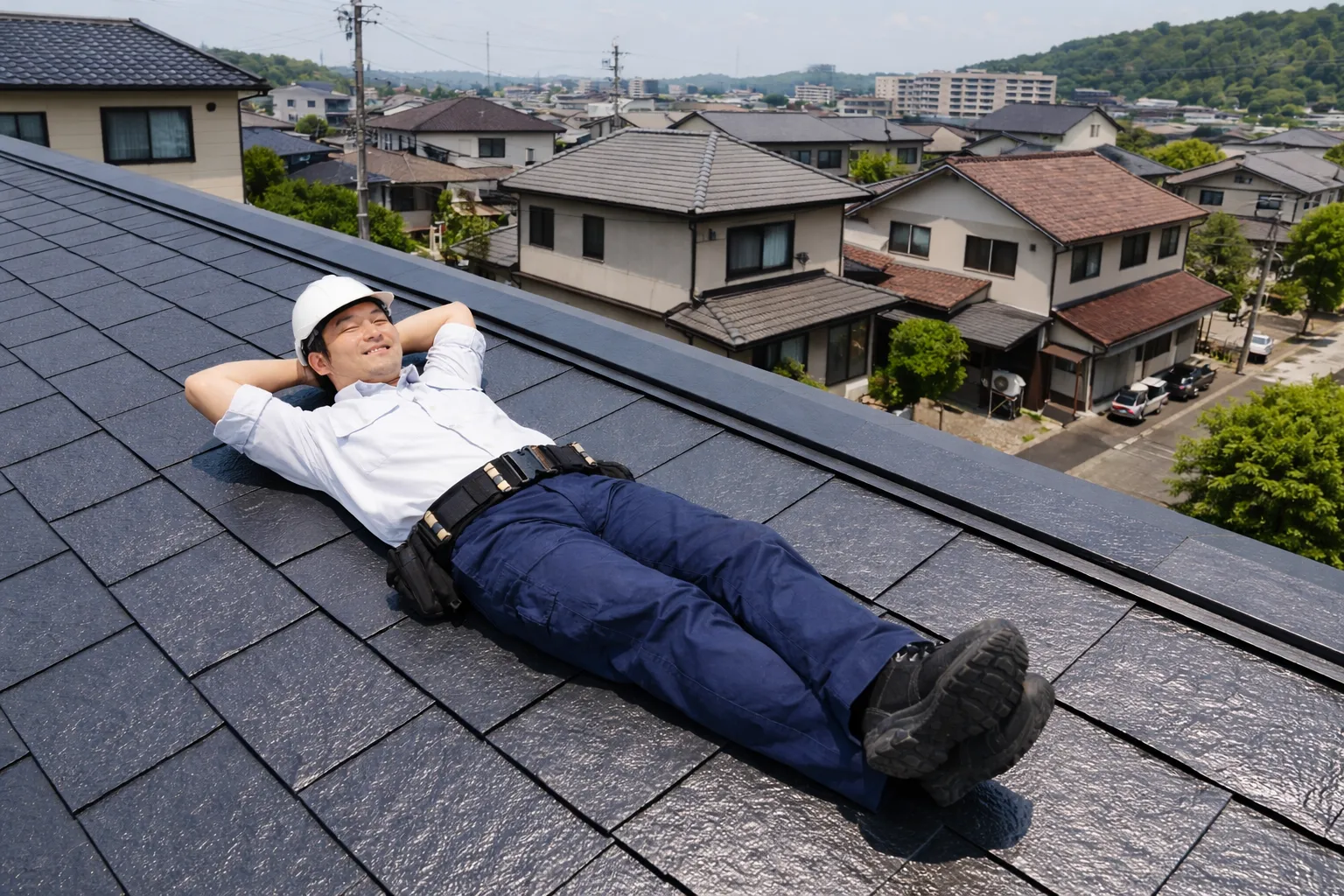 屋根・外壁の表面温度を抑え室内環境を快適にする遮熱・断熱塗装の施工